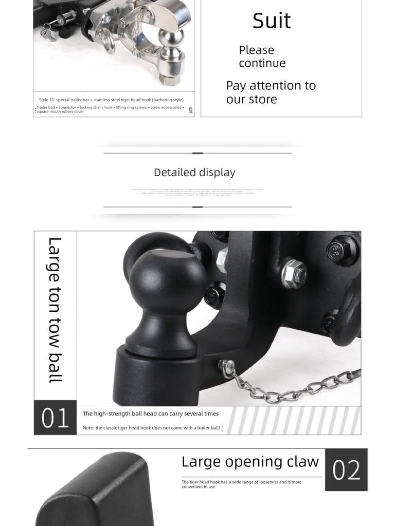 Compatible Trailer Hook for BYD Song Jia, Song Pro, Song DM, and New Energy Models.