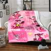 1Pc Pink Panther Collage Blanket Soft Throw Blanket For Home Bedroom Bed Sofa Travel Office Solid Christmas Blanket