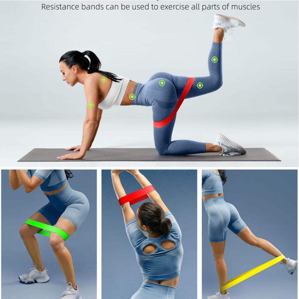 Yoga TPE Resistance Bands Strength Training Rubber Loop Bands Workout Expander Home Gym