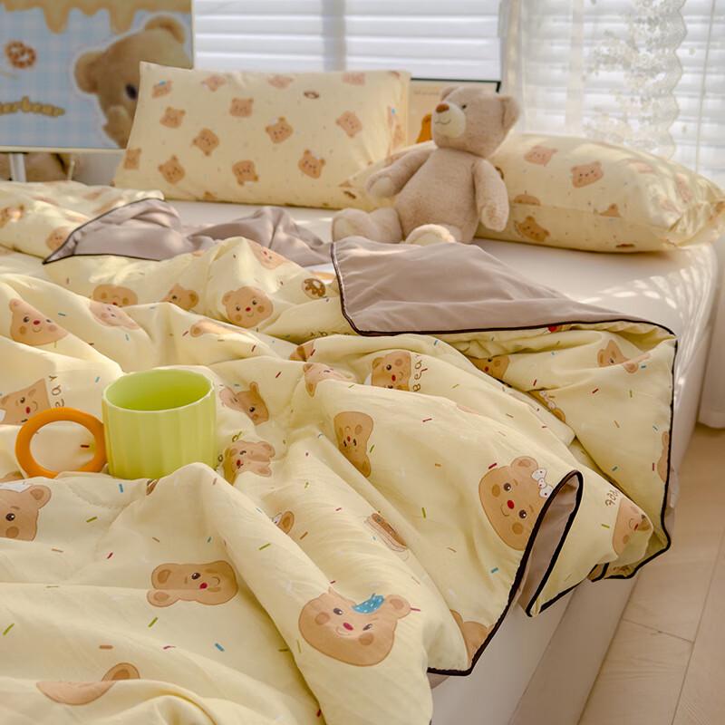 Двуспальное детское одеяло Duoshu Oreo Bear, всесезонное, из стираного хлопка
