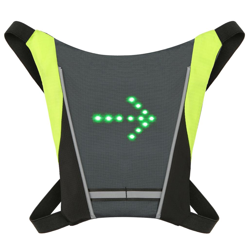 Велосипедный комплект со светодиодным указателем поворота, перезаряжаемый через USB светоотражающий зажим для рюкзака с дистанционным управлением