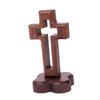 Catholic Wood Religious Favor Tabletop Cross for Shelf Prayer Decor