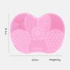 Multi Colored Silicone Makeup Brush Cleaning Pad Apple Shaped Suction Cup Beauty Brush Cleaning Pad Beauty Tool Cleaning Pads