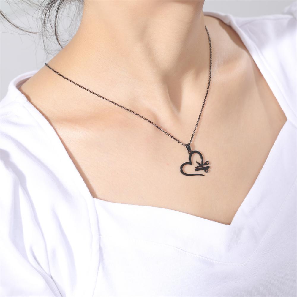Cazador Hair Stylist Pendant Scissors Comb Chain Necklaces Stainless Steel Necklace Punk Trendy Jewelry for Women Birthday Gift