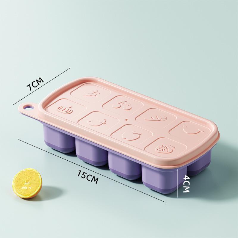 Silicone Baby Food Freezer Tray - Portion Storage Mold for Puree & Meat