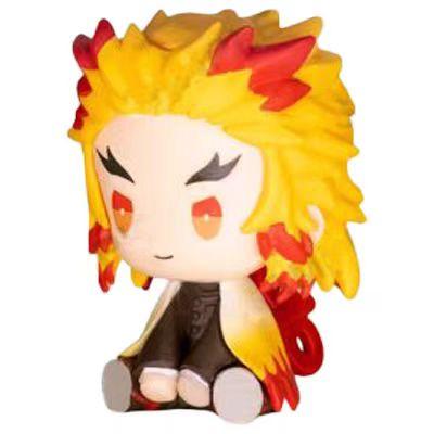 Genuine Action Figure Kimetsu No Yaiba Akaza Kochou Shinobu Genuine Action Figure Small Round Eyes Gacha Figure Model Toys
