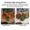 3 шт. рождественские светящиеся подарочные коробки с функцией памяти портативные работающие от батареек светящиеся подарочные коробки рождественские