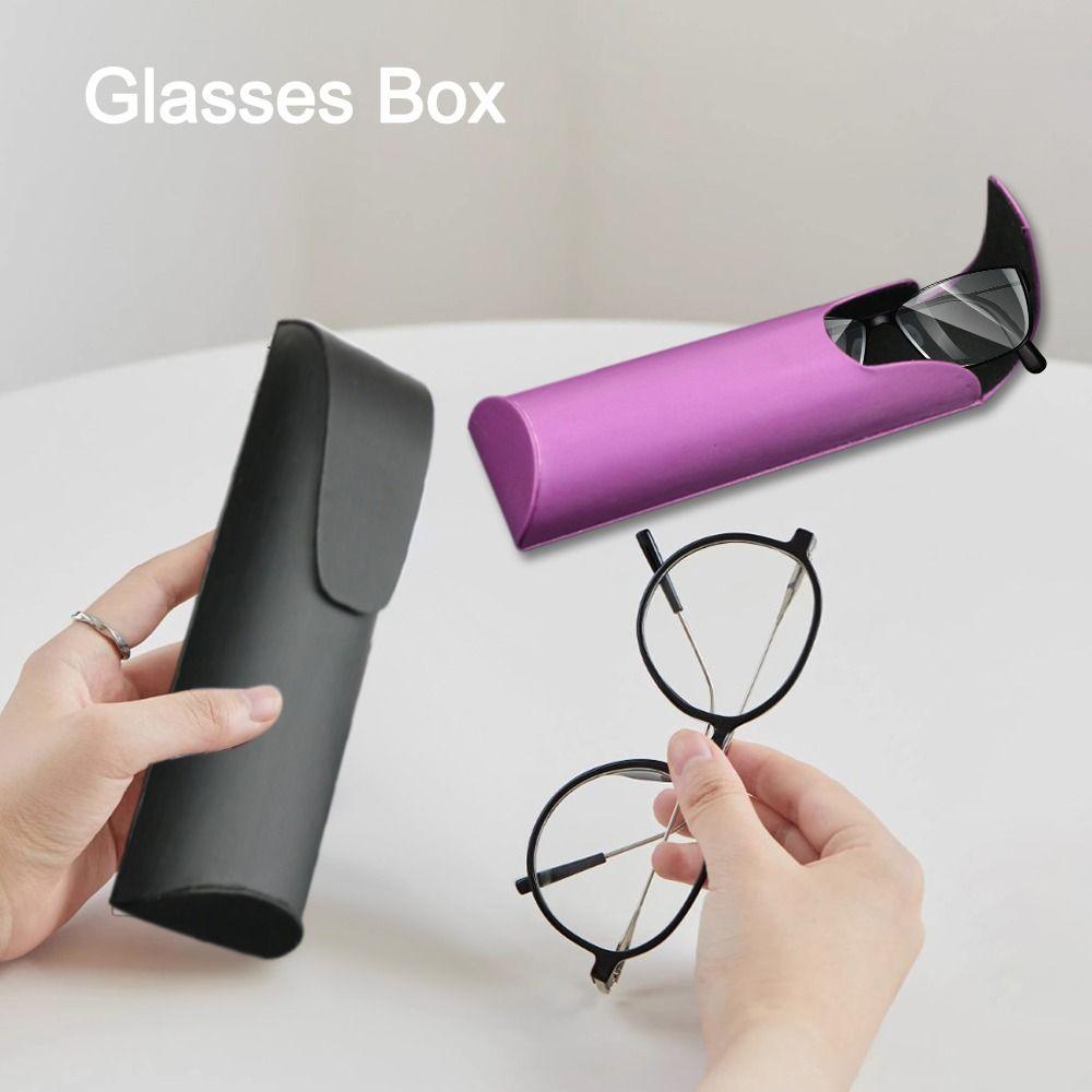 Простая Коробка для Очков ПУ Футляр для Очков от Близорукости Держатель для Очков Сумка для Очков и Солнцезащитных Очков Мужчины Женщины