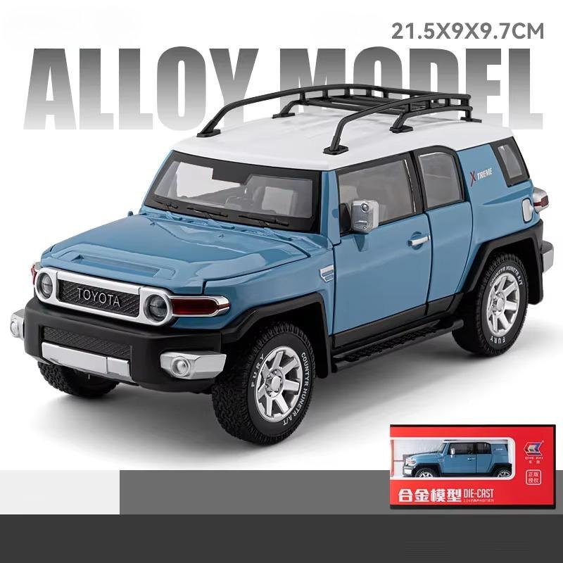 2026 Новый ЛИЦЕНЗИРОВАННЫЙ 1:24 Toyota Cruiser FJ Colooze Внедорожник для пересеченной местности Модель из сплава SUV Имитация звука и света Подарок на день рождения для ребенка Модель