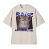 Funny Rage Consumes Me Comfort Angry Cat Meme Graphic TShirts Unisexs Clothing Vintage Classic 100 Cotton Oversized T Shirt Tops
