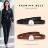 Женский ремень, женский кожаный ремень из воловьей кожи, женский ремень премиум-класса для деловых костюмов