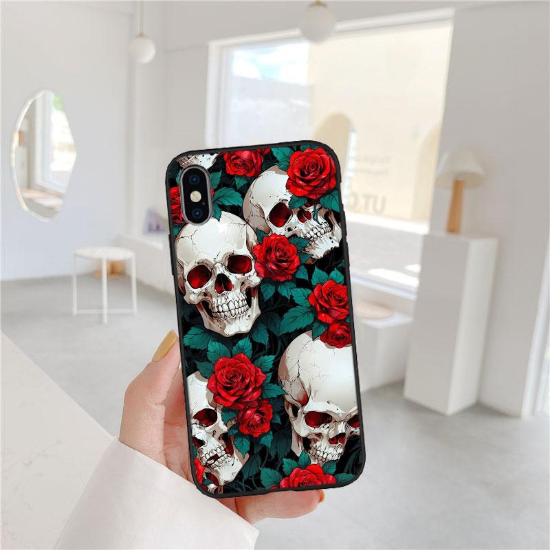 FM46 Skeleton Skull Phone Case for Samsung Galaxy M06 M15 M16 M35 M55 M56 A36 A42 A50 A50S A51 A52 A32 A33 A05 A05S A06 A16 A20