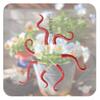 Garden Decor Sea Tentacle Resin Decoration 7-piece Set Tentacle Plant Post Decoration  Home