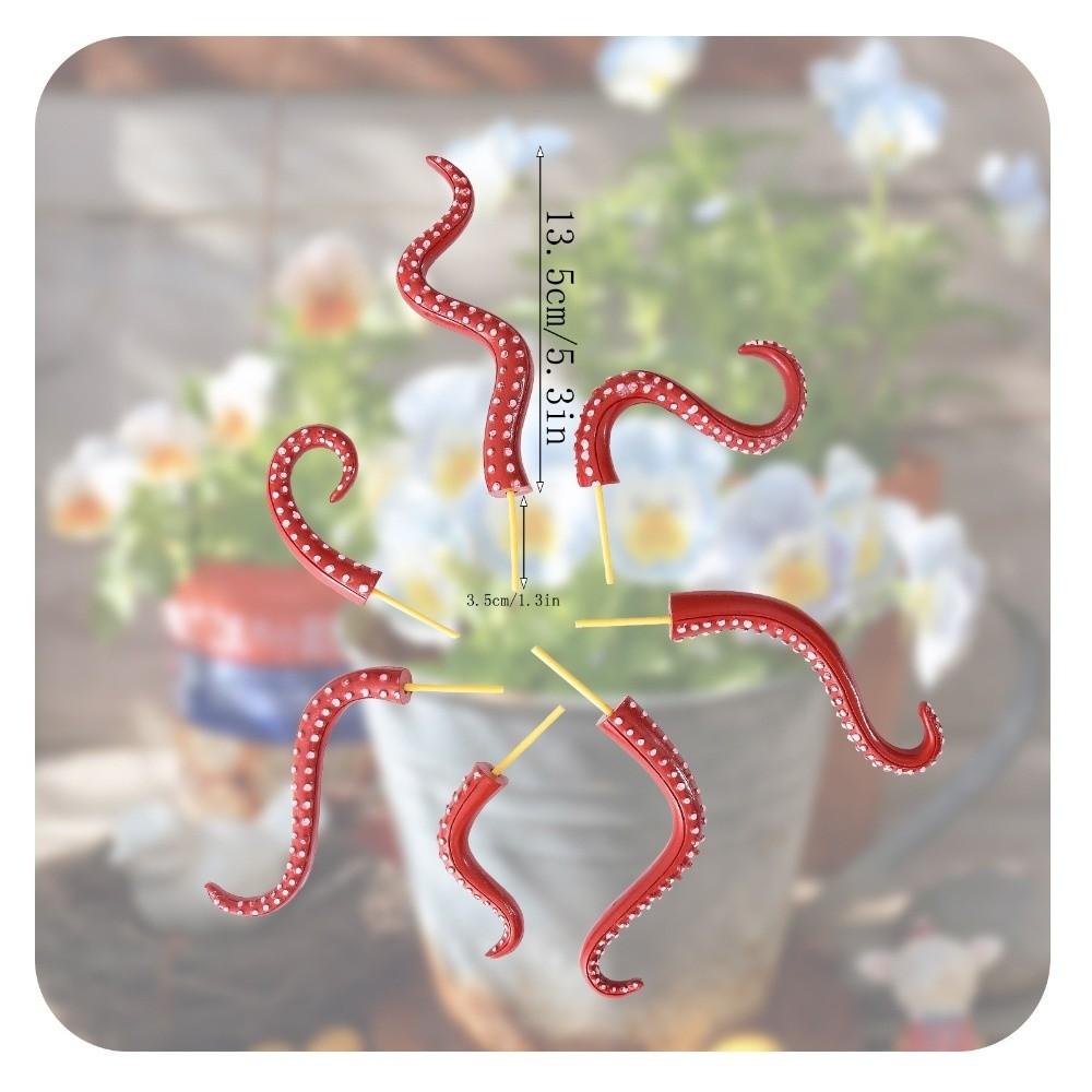 Garden Decor Sea Tentacle Resin Decoration 7-piece Set Tentacle Plant Post Decoration Home