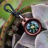 Mini Aluminum Alloy Compass Keychain Pendant Outdoor Hiking Camping Mini Portable Compass Bag Charm