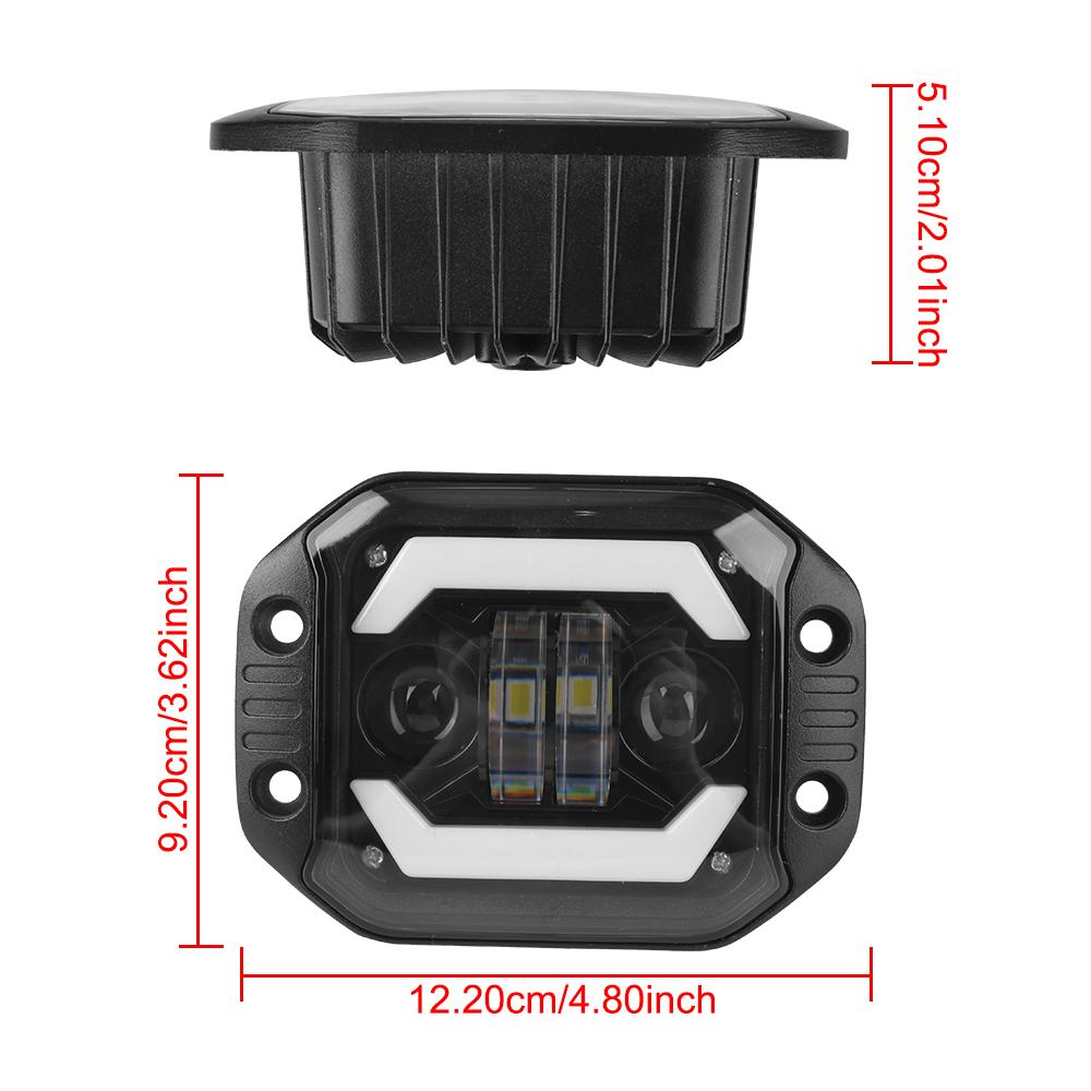 Рабочий свет дальнего/ближнего света 12 В водонепроницаемый для скрытого монтажа для внедорожника Jeep Truck Off Road 4X4 Автомобильный светодиодный прожектор 5 дюймов