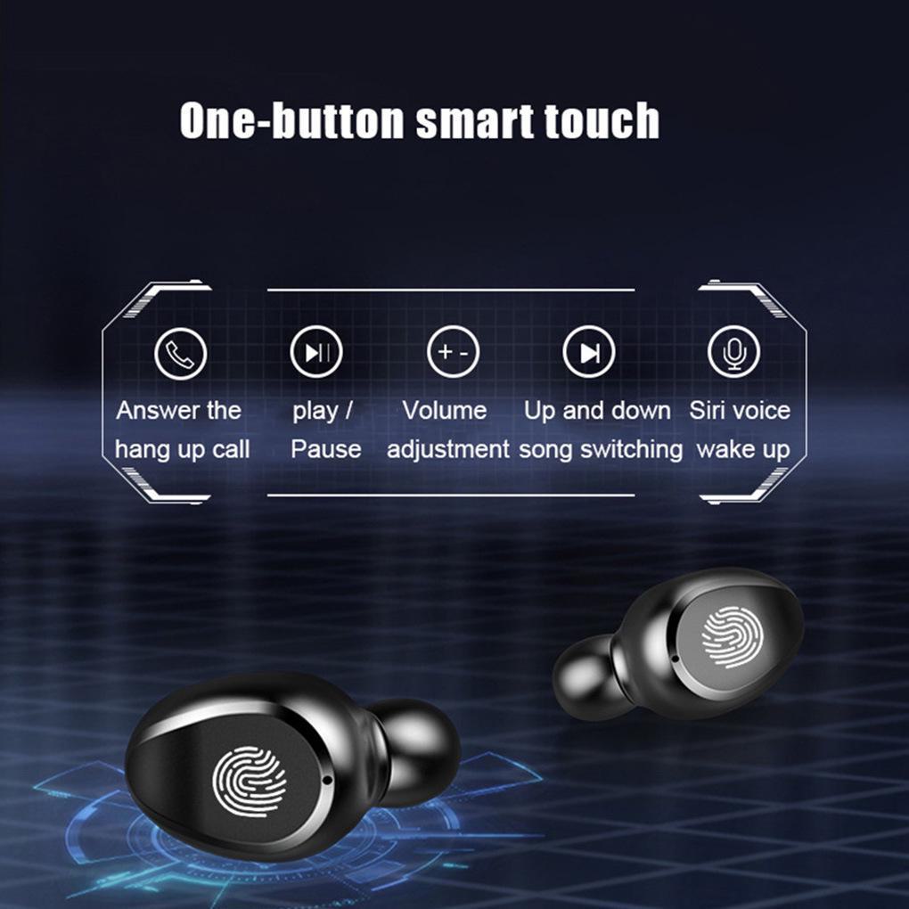 F9 TWS 5.0 Bluetooth Earbuds: Waterproof, Touch Control, True Wireless Sports Headset