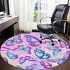1pc Butterfly Print Chair Carpet for Office  Machine Washable Rug for Office,  Good Gift for Family or Friends yy251225230