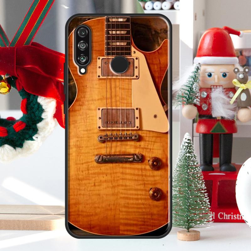 Classic Wood Guitar For Huawei Nova 5T 9 10 SE 7i 8i 11i 12i Y73 Y72 Y61 Y91 Y60 Y70 Y90 P20 P40 P30 Lite Case