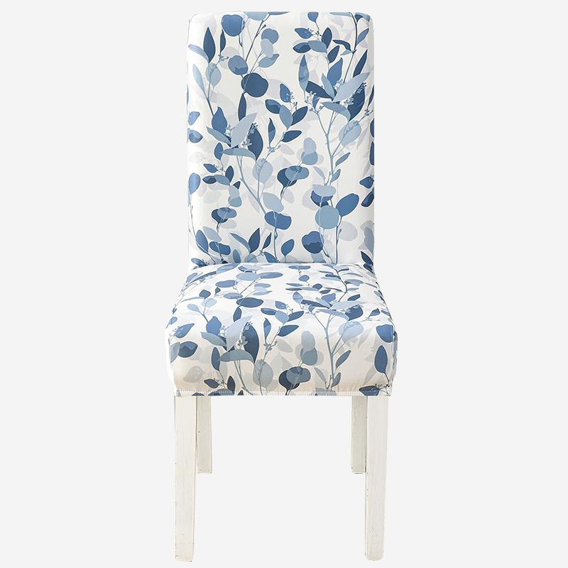 Чехлы на стулья с принтом, эластичные чехлы на кухонные сиденья, эластичные чехлы на стулья из спандекса для столовой, свадебного отеля, банкета, моющиеся, 1 шт.