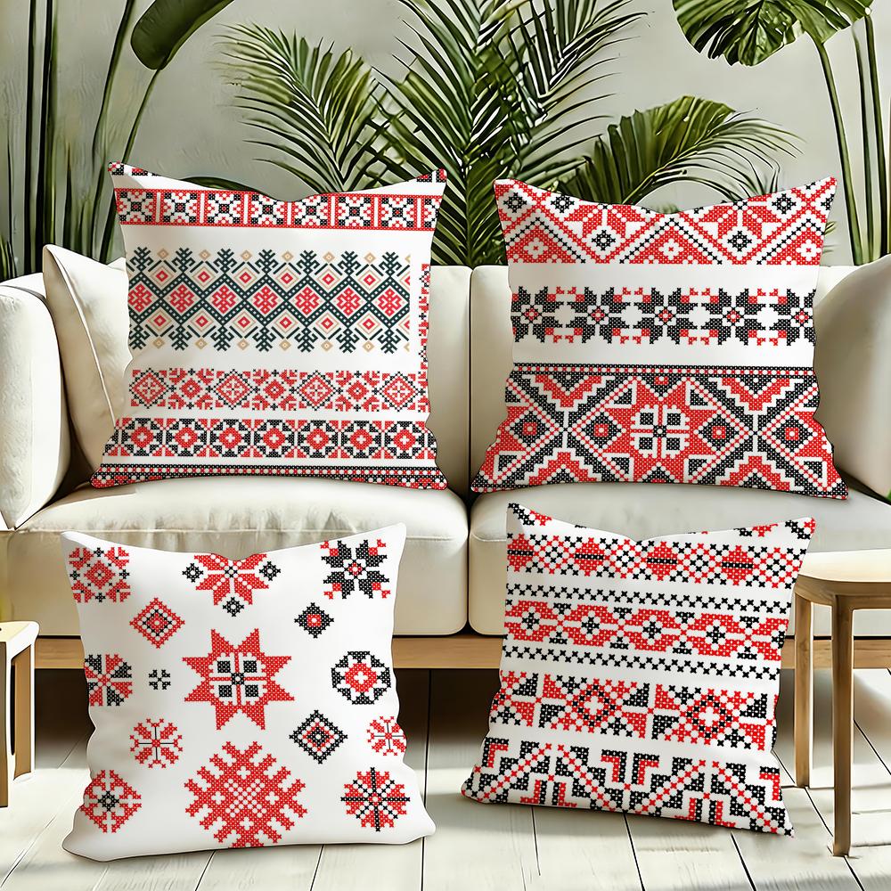 Russian shading Cushion Cover Silky Short Plush Invisible Zipper Dustproof Sofa Pillow Case for Home Decor