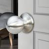 Stainless Steel Rotation Round Door Knobset Handle Round Shaped Nonlocking Doorknob for Hallway Closet Easy To Use