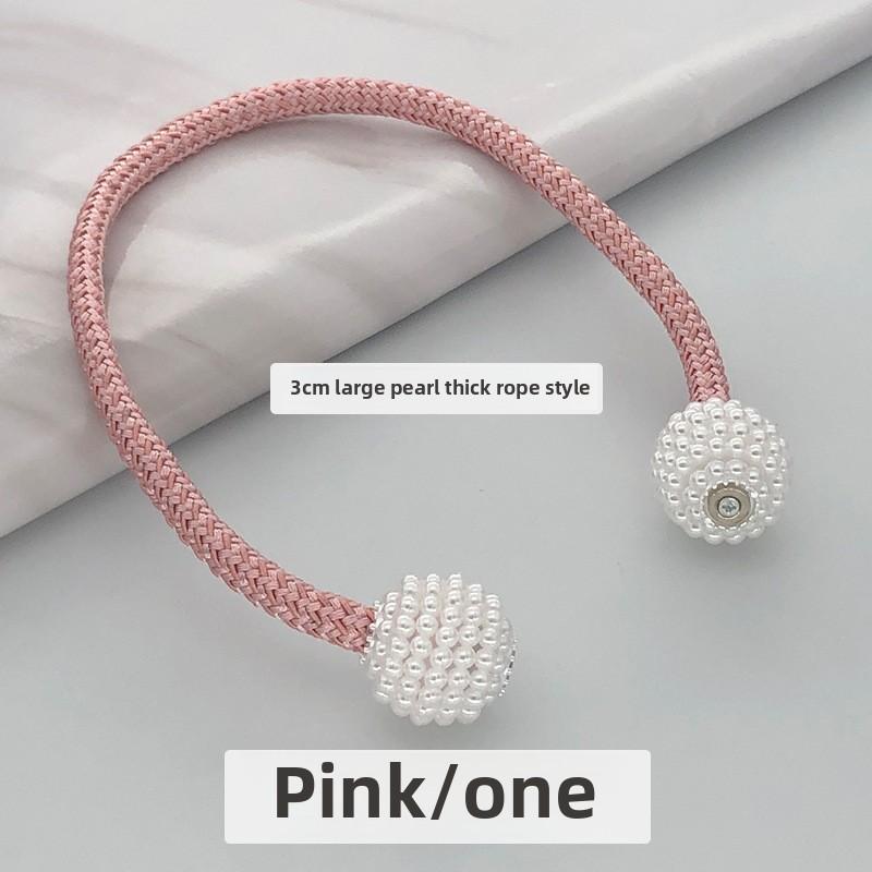 Оптовая продажа Большие Толстые Веревочные Подхваты для Жемчужных Штор Магнитные Подхваты Простые Веревочные Украшения Пряжки для Штор