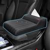 Car Armrest Box Height Increase Pad with Tissue Dispenser Car Armrest Leather Non-slip Memory Foam Pillow Protective Cover