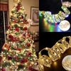 1 шт. светодиодная рождественская елка, сказочная лента, ПВХ, на батарейках, лента с теплыми белыми светодиодами для праздничной вечеринки, свадебного декора