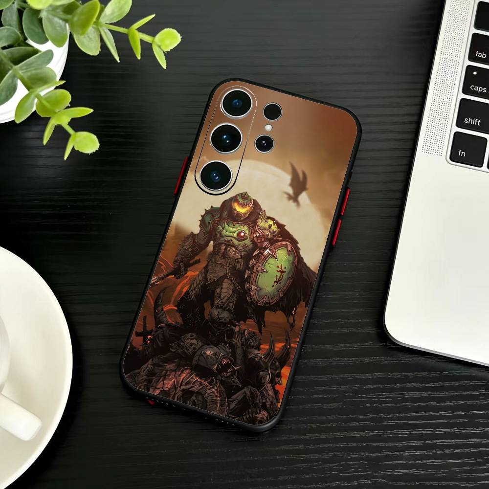 Чехол для телефона G-Game D-doom Для Samsung S26,S25,S24,S23,S22,S21,S20,Plus,Fe,Lite,Другие Черный Чехол