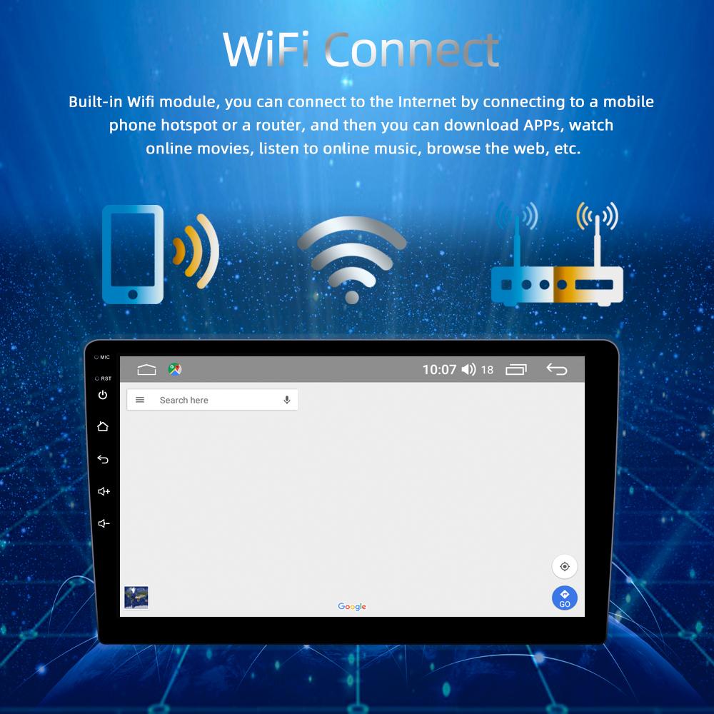 Reakosound 2 Din 7" Andriod 11 Car Multimedia Player Carplay 2+32G GPS Navigation Bluetooth Car Audio Wifi USB FM Mirro rLink HD Car Audio Stereo