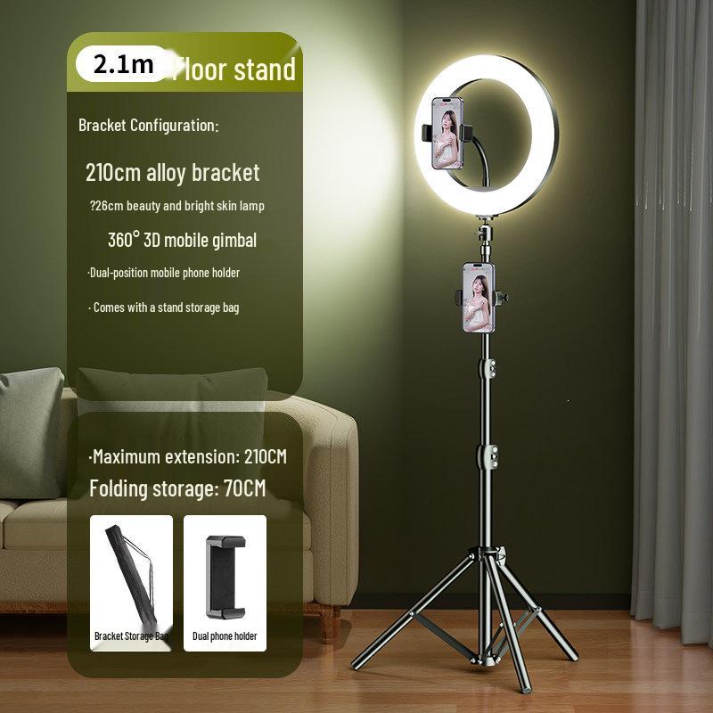 Complete Mobile Streaming Stand with Fill Light for Beauty and Douyin Selfies