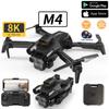 New M4 RC Drone 8K Professinal Wide Angle ESC 3 HD Camera Foldable RC Helicopter WIFI FPV Height Hold Quadcopter Toy Gift