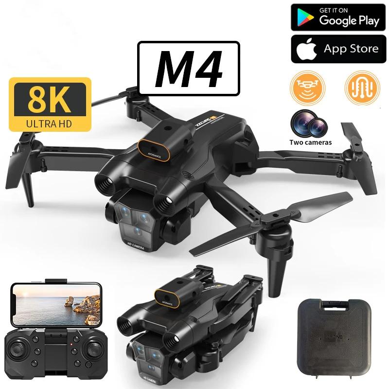 Новый M4 RC Drone 8K Professinal Широкоугольный ESC 3 HD Камера Складной RC Вертолет WIFI FPV Удержание высоты Квадрокоптер Игрушка в подарок