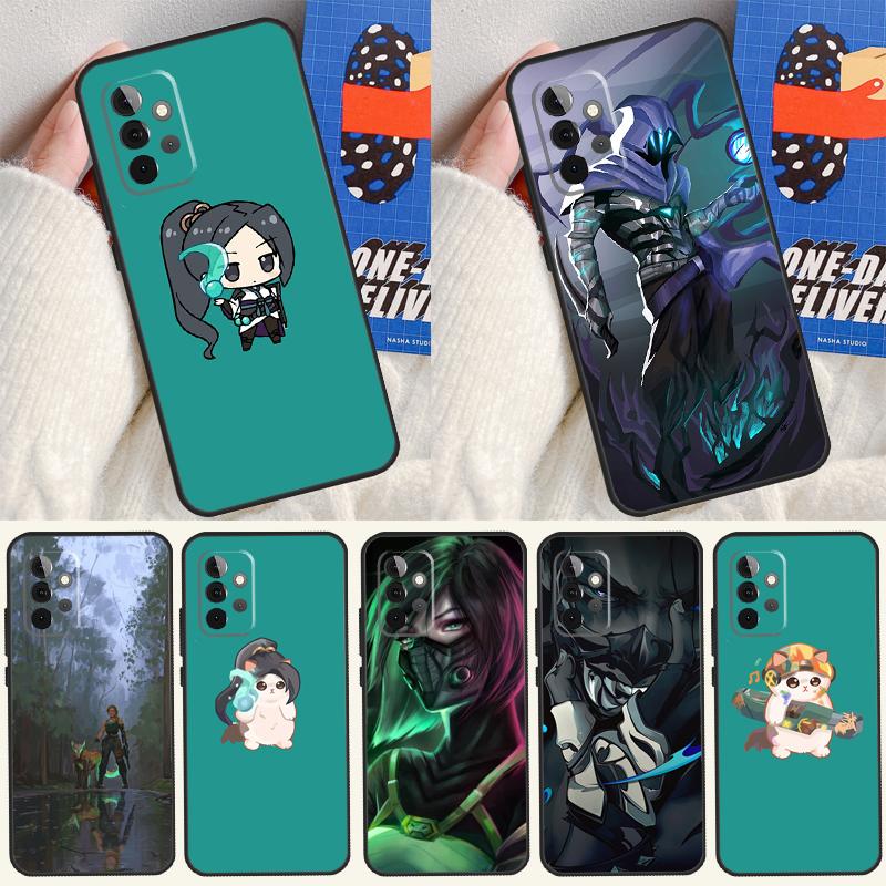 Чехол для телефона V-Valorant для Samsung Galaxy A55 A35 A15 A54 A34 A14 A53 A33 A13 A05 A06 A16 A22 A32 A52