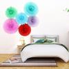 Booth Festival Party Round Birthday Honeycomb Pinwheels Flower Paper Cut-Out Tissue Paper Fans