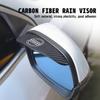 Car Rear View Mirror Rain Brow Carbon Fiber Eyebrow Rain Cover For Volvo XC90 V90 V60 V40 S80 S60 S90 C40 XC60 XC40 V70 XC70