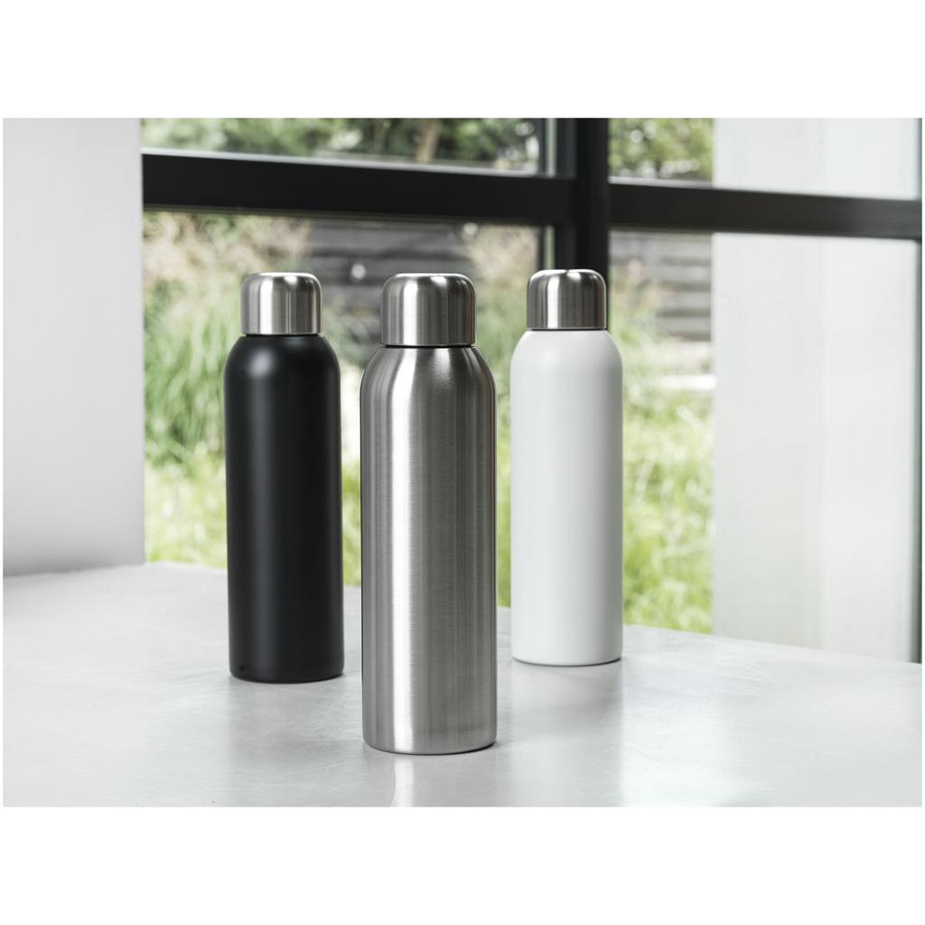 Stainless steel water bottle, 820 ml with RCS certification "Guzzle" Deep Black