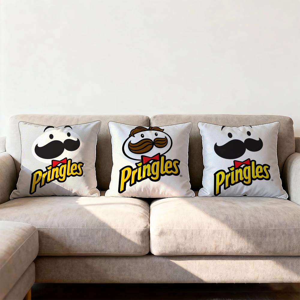 Подушка Pringles Премиум Комфорт Двусторонняя Наволочка - Дизайн "Два в Одном" для Любой Комнаты и Салона Автомобиля