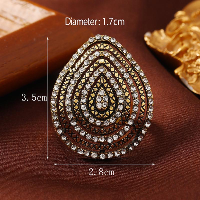 Минималистское кольцо из сплава с открывающимся кольцом, модное шарнирное кольцо в стиле ретро, ​​регулируемое открывающееся кольцо.