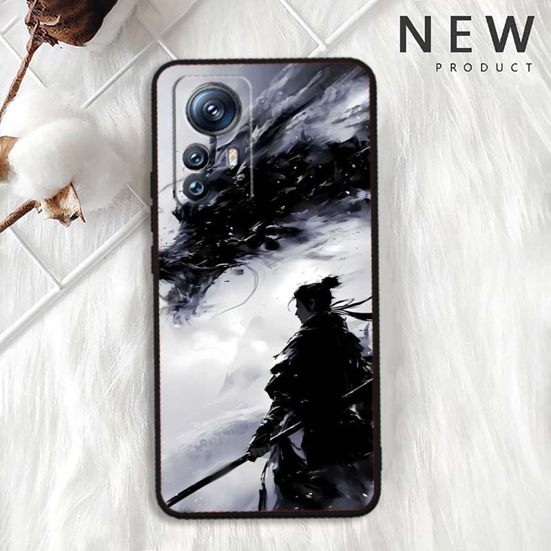 Мечник в древнем стиле Для Xiaomi Mi 15 14 13 13T 12 12T 12S 11 11i 11T Pro Ultra Lite 5G Черный Мягкий Чехол для Телефона