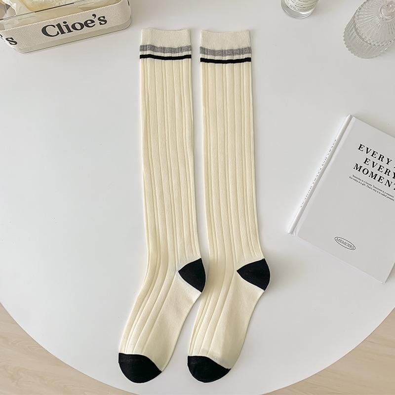 Plaid Girls Women Stockings Long Socks Autumn Winter Warm Thigh High Socks Japan Style Students Over Knee Socks Stocking Leg Sox