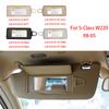 For Mercedes-Benz S-Class W220 Sun Visor Shade Mirror Cover Replacement Auto Interior Makeup Cosmetic Mirror Shade Case