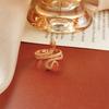 Retro Opening Snake Ring Golden Punk Wind Winding Snake Ring Exaggerated Personality Copper Accessories ARI