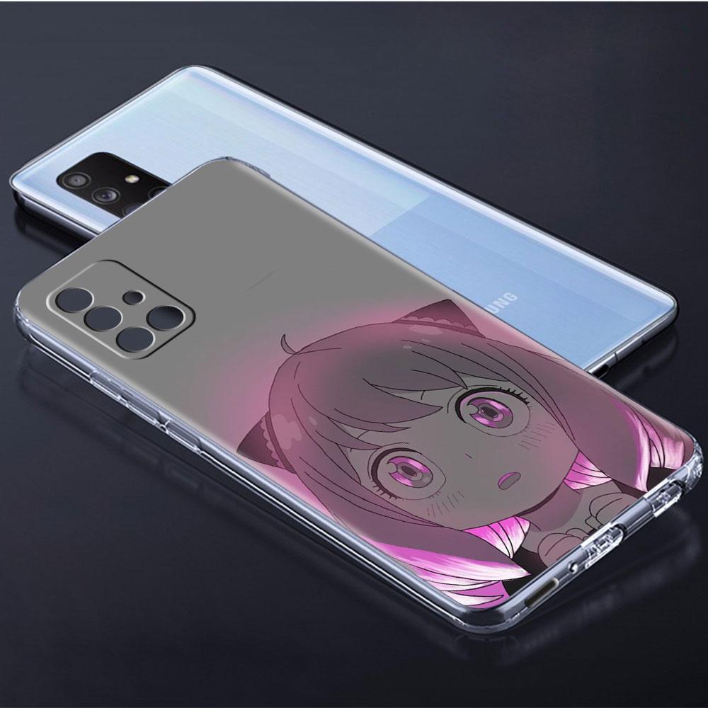Прозрачный чехол с изображением аниме SPY X FAMILY для Samsung Galaxy A52 A12 A51 A32 A21s A71 A32 A22 A50 A70 A31 A72 5G