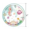 Under The Sea Party Disposable Tableware Sets Ocean Animals Seahorse Jellyfish Paper Dishes Kids Happy Birthday Party Supplies