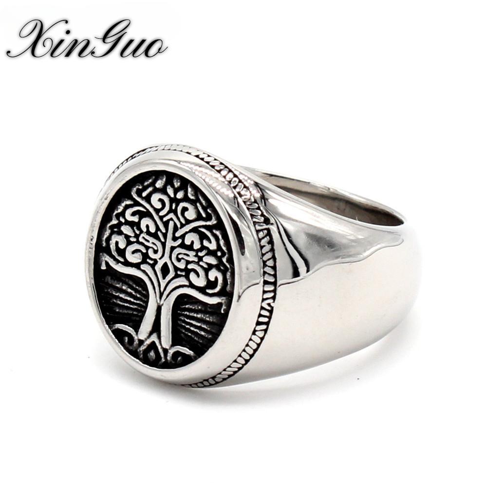 Винтажное титановое кольцо «Рождественская елка» «Древо жизни»