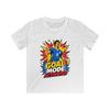Soccer Player Goal Celebration Pop Art Comic Burst Retro Kids Softstyle Tee