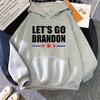2021 New Fashion lets go brandon letter print Hoodies Unisex Wo Unisex Long Sleeve Hooded Sweatshirts Casual Winter Streetwear Clothes