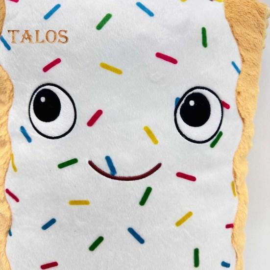 Плюшевая кукла с шоколадной крошкой из печенья, мягкая игрушка в виде животного, симпатичный дизайн сэндвича, печенья, плюшевый мишка, удобная подушка в подарок